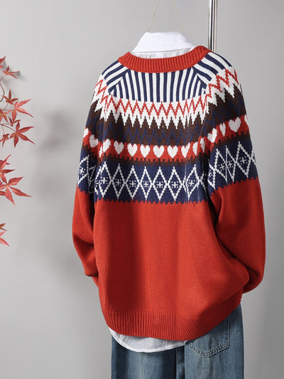 Kristensen ™ | Klassisk Strikcardigan med Mønster