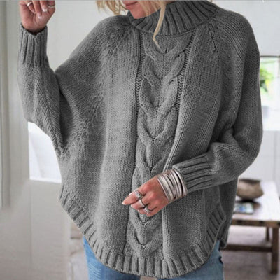 Kristensen ™ | Elegant poncho-inspireret trøje
