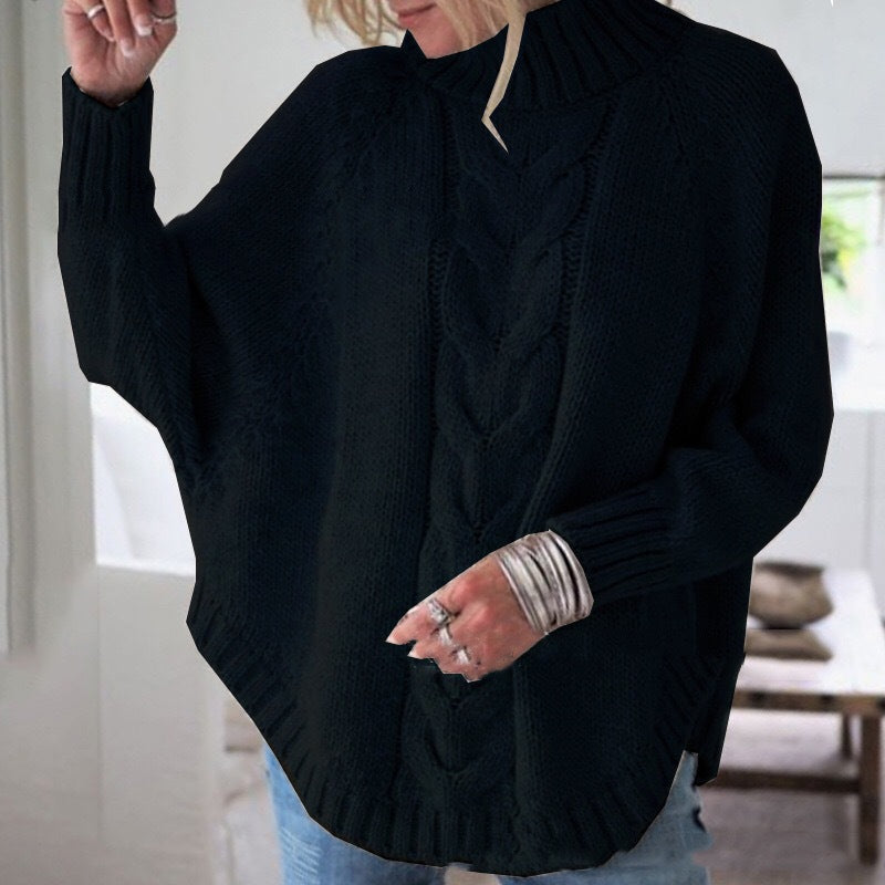 Kristensen ™ | Elegant poncho-inspireret trøje