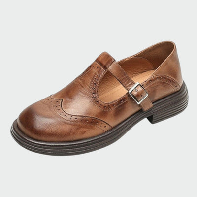 Kristensen ™ | Elegante læder-Mary Janes