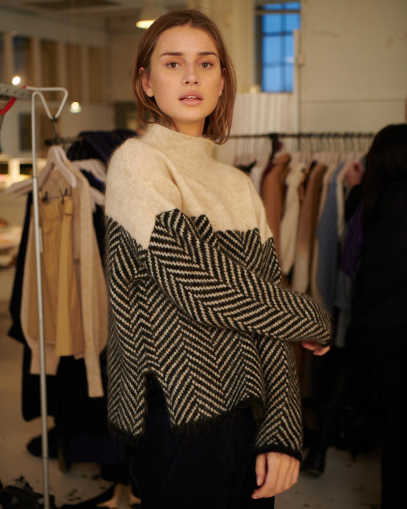 Kristensen ™ | Bomulds-rullekravesweater