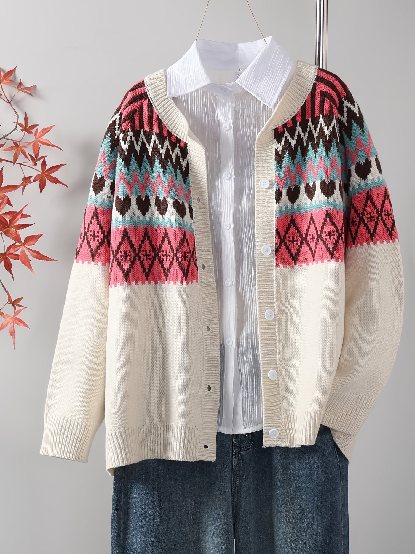 Kristensen ™ | Klassisk Strikcardigan med Mønster