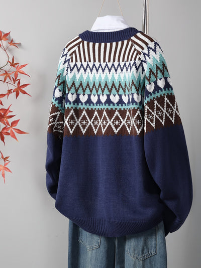 Kristensen ™ | Klassisk Strikcardigan med Mønster