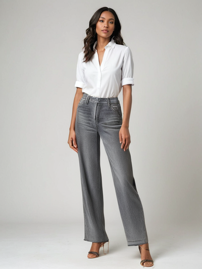 Kristensen ™ | Grå Udstillet Jeans
