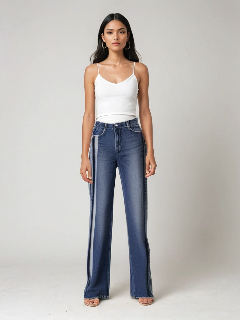 Kristensen ™ | Jeans med Udvidede Sider