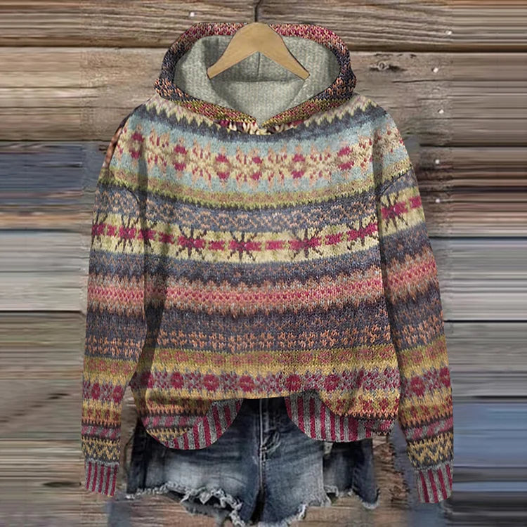 Kristensen ™ | Tidløs Mønster Hoodie