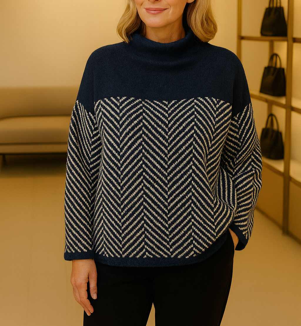 Kristensen ™ | Bomulds-rullekravesweater
