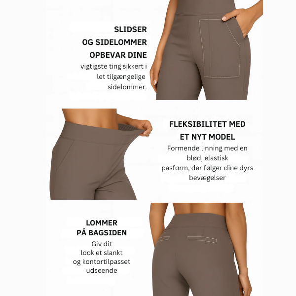 Kristensen ™ | Wide-Leg Strækbukser | Ubesværet Komfort