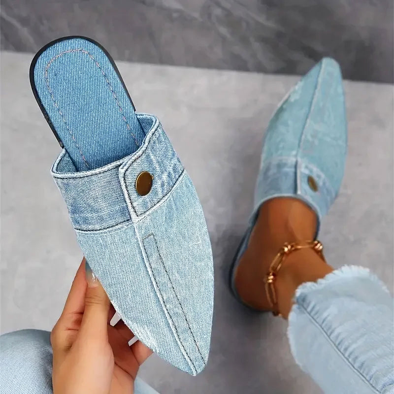 Kristensen ™ | Denim Mule Flats
