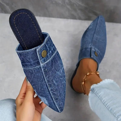Kristensen ™ | Denim Mule Flats