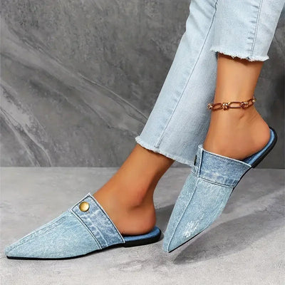 Kristensen ™ | Denim Mule Flats
