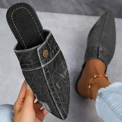 Kristensen ™ | Denim Mule Flats