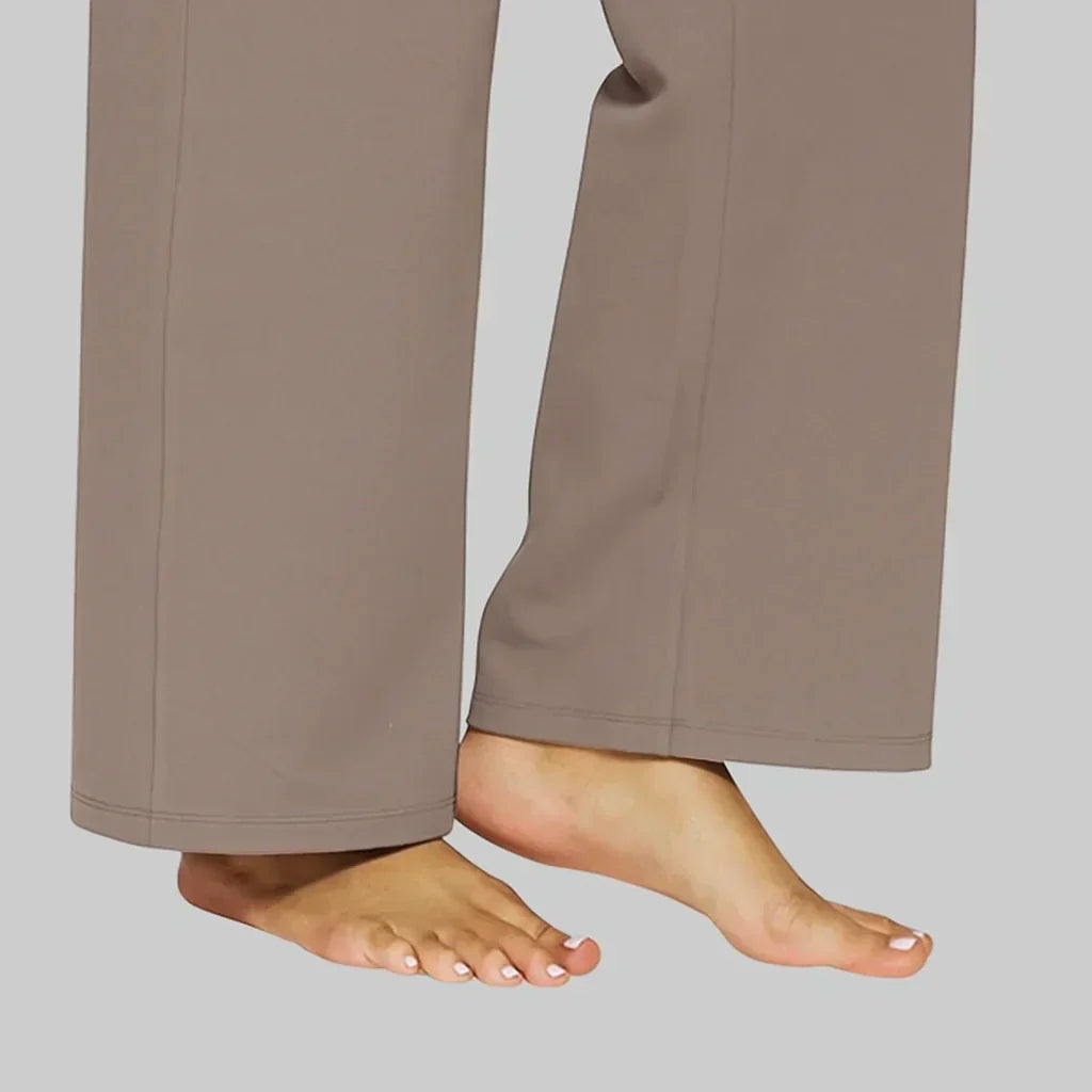 Kristensen ™ | Wide-Leg Strækbukser | Ubesværet Komfort