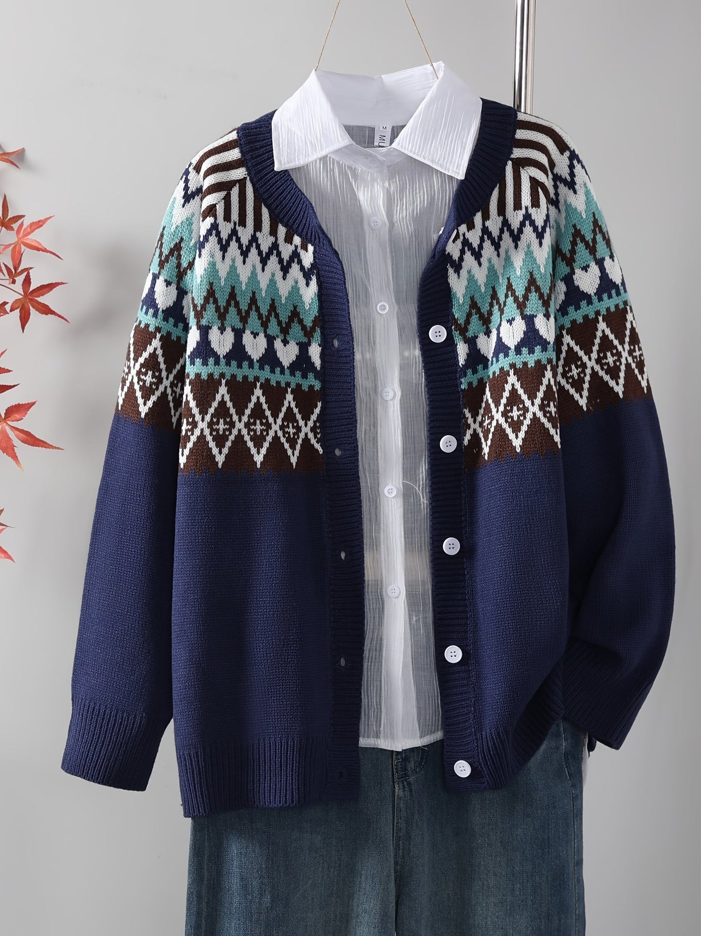 Kristensen ™ | Klassisk Strikcardigan med Mønster