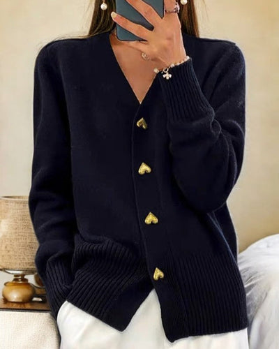 Kristensen ™ | Elegant Strikket Cardigan med Knapper